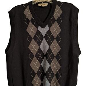 Pronto Uomo EUC Wool Blend Argyle Vest